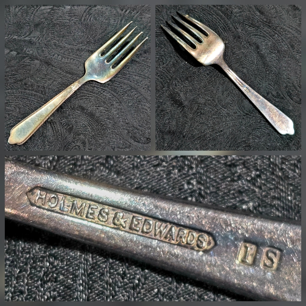 Holmes & Edwards Danish Princess Silverplate Small Fork IS 1938 Mid Century 5"